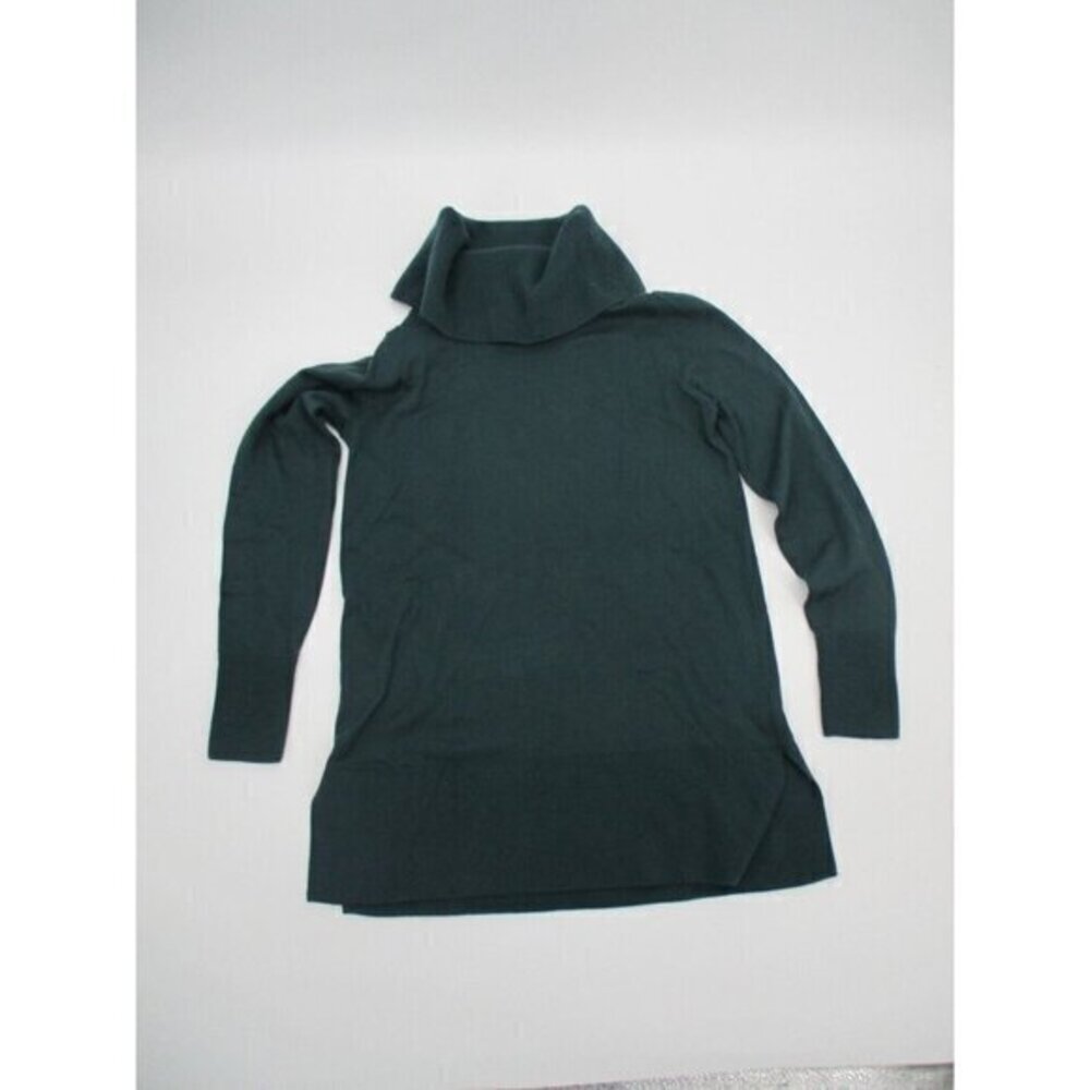 LOFT Womens Sweater XS Green Long Sleeves Turtleneck Casual Knit Preppy New